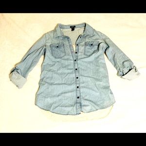 Denim & Lace Jean Shirt